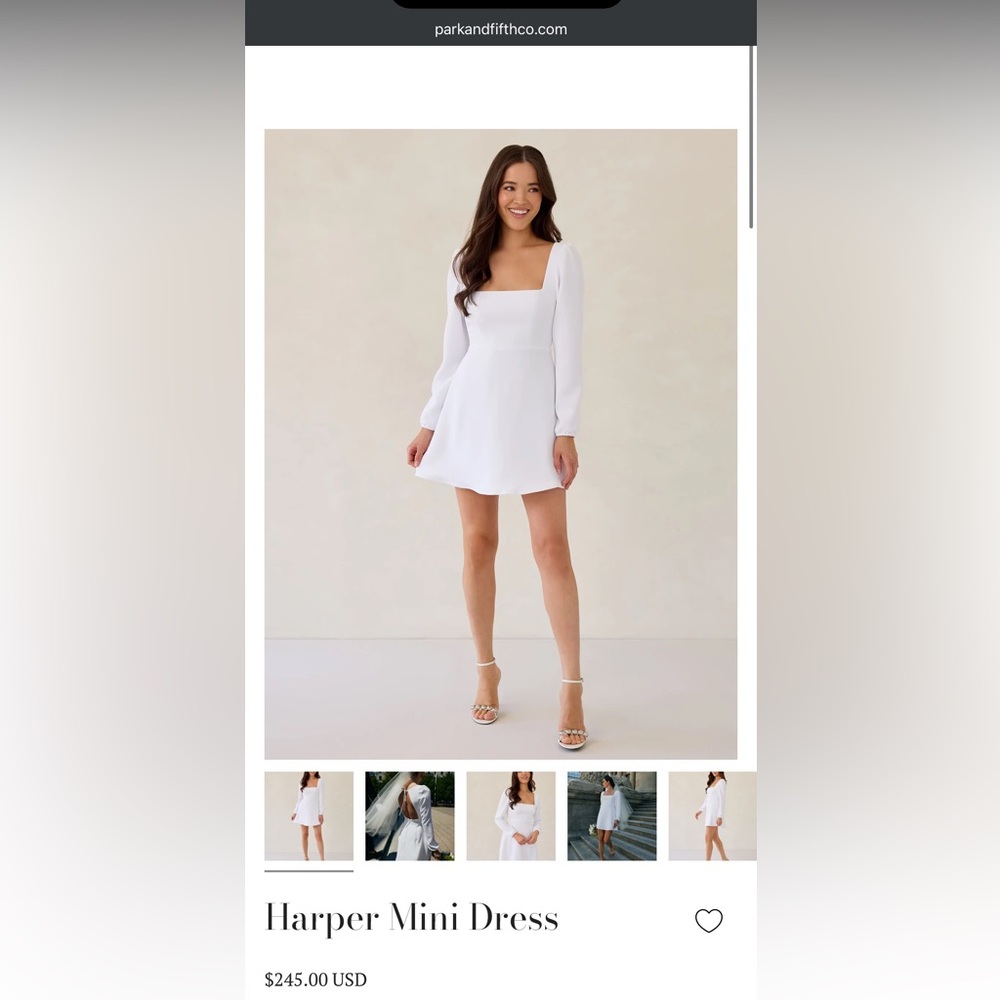 Park & Fifth Harper Mini Long Sleeve Dress